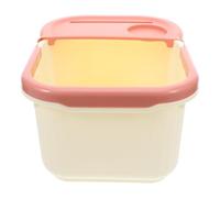 HAPINARY Portable Foot Soak Tub with Efficient Heat Retention and Fatigue Relief, Beige Pedicure Bucket Made of Sturdy Pp Material, for Travel and Spa Use