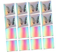 HAPINARY Portable Square Eyelash Storage Boxes 30pcs White Board Fake Eyelashes Case Lash Organizer