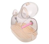 HAPINARY Portable Transparent Bird Carrier Cage with Perch Lightweight Secure Lock Small Travel Cage for Parakeet Cockatiel Macaw Outdoor Vet Trips