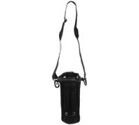 HAPINARY Portable Water Bottle Carrier Pouch Shoulder Strap Black Oxford Fabric with Stretchy and Heat Resistant Material and Plastic Buckle for Easy Carry for Hiking and Camping