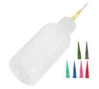 HAPINARY Pottery Glaze Squeeze Bottle 50Ml with 7 Needle Bottle Tips Ceramic Tool for Precision Glazing and DIY Ceramic Decoration