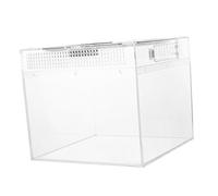 HAPINARY Practical Reptile Box for Gecko Tank Creative Feed Bin for Spider Box Habitat Enclosure High Transparency for Reptiles Incubator