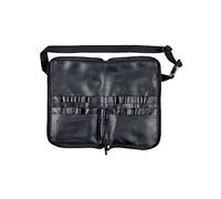 HAPINARY Professional PU Makeup Brush Bag with Capacity Multifunction Cosmetic Waist Organizer for Women Durable Lightweight Storage Pouch with Tubes and Pockets for Travel and Home Use