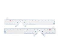 HAPINARY Pupil Distance Meter Pupillometer PVC Soft Ruler 2Pcs Flexible Measuring Tool for Eye Care and-The-Go Use