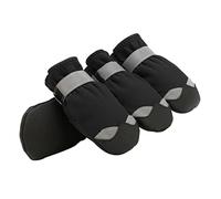 HAPINARY Puppy Boots 4 Pcs Dog Shoes Slip Sole and Reflective Strips for Safe Walks