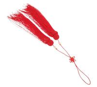 HAPINARY Red Hanging Tassel Pendant for Martial Arts Sword Bright Red Tassel Decoration for Tai Chi Sword Fitness and Competition Accessory