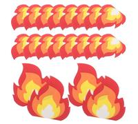 HAPINARY Red Napkins Paper 2 Packs Fire Pattern Tissue Napkins 20pcs Each with Tear-Resistant Feature for Camping Campfire and Holiday Dinner