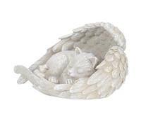 HAPINARY Resin Cat Memorial Stone Angel Statue Ornament Pet Memorial Cat Lovers Garden Decor