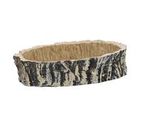HAPINARY Resin Reptile Feeding Bowl Natural Look Tortoise Water Dish for Lizards Amphibians and Horned Frogs Durable Food Feeding Container for Reptile Habitat Accessories