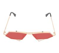 HAPINARY Retro Punk Cat Eye Sunglasses for Women with Sturdy Metal Frame and Lightweight Design, for Outdoor Activities and Year round Wear in Stylish Red