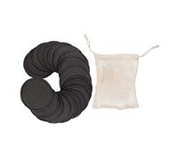 HAPINARY Reusable Bamboo Fiber Makeup Remover Pads 31pcs with Mesh Laundry Bag Eco-friendly Facial Cleansing Pads for Skin Types Detox and Gentle Cleaning