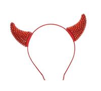 HAPINARY Rhinestone Devil Horn Headband Cow Horns for Costume Party and Cosplay Accessories