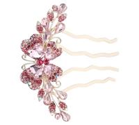 HAPINARY Rhinestone Hair Comb Clip for Women Elegant Prong Decorative Hair Accessory for Weddings Proms and Special Occasions Bow Design Hairpin for Girls and Moms