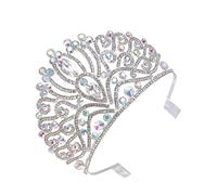 HAPINARY Rhinestone Wedding Crown for Women Shiny Bride Headdress Durable Crystal Tiara for Parties Banquets and Special Occasions