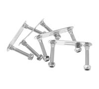 HAPINARY Roller Skate Plate Mount Double Row Four Wheels with Shock Absorbing Hardware, High Strength Stainless Iron Material, Includes Front Flat Washer with Nut (30Mm), Suitable for