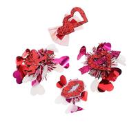 HAPINARY Romantic Heart Clips Sparkly Sequin Cupid Hairpin Set Easy to Style Hair Accessories Heart Bowknot Hair Clips Wedding Party Favors