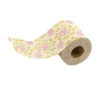 HAPINARY Rose Print Bamboo Pulp Toilet Paper Soft Durable Decorative Tissue Roll for Bathroom Home Office Travel Restroom Use with Gift Ready Packaging and Functional Festive Design