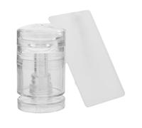 HAPINARY Rotatable Clear Silicone Nail Stamper for French Tip Manicure Adjustable Pattern Jelly Nail Art Tool with Transparent Design at Home and Salon