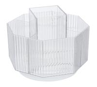 HAPINARY Rotating Cosmetic Brush Organizer Box 360° Desktop Makeup Brush Compartment Holder for Vanity Dividers Suitable for Lipstick Eyebrow Pencil Storage