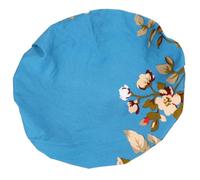 HAPINARY Round Chair Cover Fabric Elastic Seat Cushion Protector for Dining Chair Use Home Cafe Washable Breathable No Fading Spandex Polyester Blue