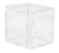 HAPINARY Round Ventilation Reptile Feeding Box Detachable Breeders Nest for Snakes Tarantulas Lizards