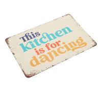 HAPINARY Rustic Iron Plaque Kitchen Wall Sign 30x15cm for Home Life and Restaurant, Creative Kitchen Decorative Sign with Stylish Wall Decoration and Ornament