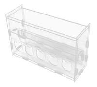 HAPINARY Rutin Chicken Feeder Food Dispenser for Cage Rutin Chicken Water Feeder for Small Birds Acrylic Container for Breeding
