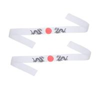HAPINARY Samurai Headband for Cosplay and Cooking Sweat-wicking Headwear for Chefs Ninjas and Sports White Color
