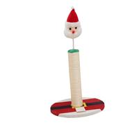 HAPINARY Santa Cat Scratching Post Christmas Theme Vertical Scratcher Sisal Rope Cat Climber Toy