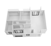 HAPINARY Scale DIY Miniature House Kit for Architecture Students and Hobbyists High-precision Unfinished Apartment Layout Model with Detailed Visualization Craft Supplies for Creative