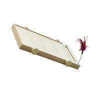 HAPINARY Scratch Mat Grinding Board Pet Scratcher Teaser Feather Wear Resistant Scratch Toy