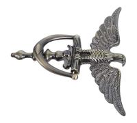 HAPINARY Security Zinc Alloy Door Knocker with Peephole and European Eagle Head Design, Front Door Accessory for Home Entrance Decoration