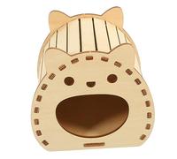 HAPINARY Self Assembly Wooden Hamster Hideout Pet House Spacious Comfortable Hamster Hut Playground for Pets Durable Design for Easy Cleaning