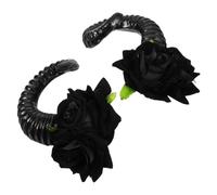 HAPINARY Sheep Horn Hair Clips Gothic Elegant Romantic Plastic Hair Accessories for Role Play and Shooting with Halloween Adding Mystery and Showing Personality