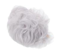 HAPINARY Short Wigs for Older Women Stylish Grey Synthetic Hair Wig with Natural Wavy Texture Comfortable and Realistic Fit for Seniors for Daily Wear and Special Occasions