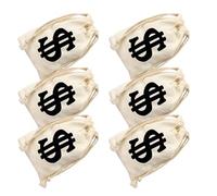 HAPINARY Sign Bag 6Pcs Practical Drawstring Pouches 17x24cm for Birthday and Pirate Theme Party Props