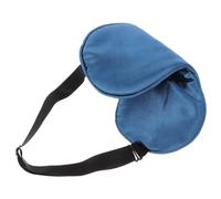 HAPINARY Silk Sleep Eye Mask Adjustable 3d Eyeshade Sleep Blindfold Blue Satin Light Blocking for Men Women Comfortable Night Rest