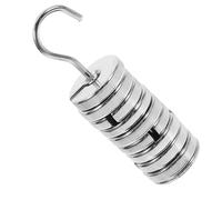HAPINARY Slotted Mass Set Laboratory Metal Slotted Weights 9 Pieces Hanger Included for Calibration and Balancing in Handicraft Production and Labs