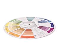 HAPINARY Small Color Wheel for Drawing with Gradient Effects and Accurate Color Representation, Paper Material Colour Chart for Designers and Painters to Learn Colours and Mix Paints