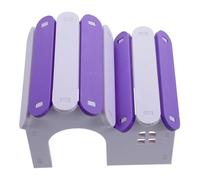 HAPINARY Small Hamster House Villa-shaped Hamster Nest for Sleeping Playing Design Purple White for Winter Warmth Summer Coolness