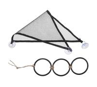 HAPINARY Snake Climbing Set with Plastic Rings and Mesh Hammock for Corn Snakes and Reptiles, Adaptable Design with Easy Installation, Suitable for Home Tanks and Outdoor Travel