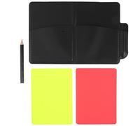 HAPINARY Soccer Referee Card Set with Pu Pvc Material with Sturdy Red and Yellow Cards, Includes Score Notebook and Pencil, User-friendly Design Versatile Application for Football