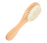 HAPINARY Soft Natural Bristle Laundry Stain Brush for Delicate Fabrics Knits Cotton Linens Gentle Reusable Scrubbing Cleaner for Clothes Household Use