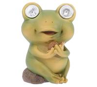 HAPINARY Solar Powered Outdoor Frog Garden Light with LED Decorative Adorable Solar Frogs Yard Lamp for Patio and Lawn Night Light