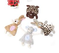 HAPINARY Sound Making Dog Chewing Toy Plush Molar Pet Toy for Dogs Educational and Bite Resistant
