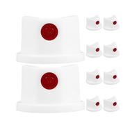 HAPINARY Spray Paint Nozzles 10 Pcs Plastic Accessories for Aerosol Cans with Waterproof Touch-up Button for Graffiti Use