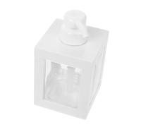 HAPINARY Square Lotion Pump Dispenser Bottle Transparent Plastic Container for Bathroom Shower Refillable Soap Shampoo Lotion Dispenser with Effortless Pumping and Modern Design