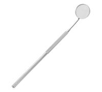 HAPINARY Stainless Steel Eyelash Extension Mirror 304 Handheld Eyelash Grafting Check Tool for Women Silver Color