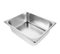 HAPINARY Stainless Steel Metal Litter Box for Cats, High-Sided Open Cat Pan 325X265X100Mm, Small Portable Kitten Tray Suitable for Indoor Use