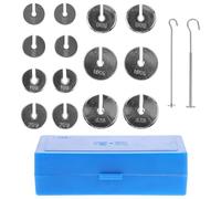 HAPINARY Steel Slotted Mass Set for Physics Experiment Balance Testing with Hook and Storage Box for Middle School